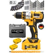 36V 5AH Xr Metal Şanzıman Çelik Mandren Çift Akülü Şarjlı Matkap Akülü Vidalama