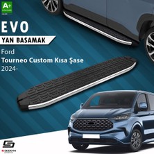 S-Dizayn Ford Tourneo Custom 2 Kısa Şase Evo Krom Yan Basamak 223 cm 2023 Üzeri A+ Kalite