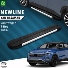 S-Dizayn Vw T-Roc Newline Krom Yan Basamak 173 cm 2019 Üzeri A+ Kalite