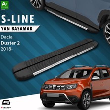 S-Dizayn Dacia Duster 2 S-Line Krom Yan Basamak 183 cm 2018-2023 A+ Kalite