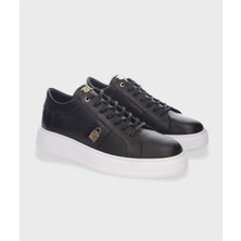 Siyah Deri Sneaker