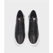 Siyah Deri Sneaker