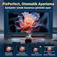 Vankyo Performance V700G Android Google Tv HDR10+ 4K Destekli Projeksiyon Cihazı +Auto Focus+Auto Keystone+6g Wifi+5.2 BLUETOOTH+300İNÇ Yansıtma+Hifi Dolby Ses Sistemi+Ps5/ps4/xbox