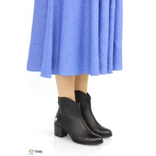 Mammamia Kadın Hakiki Deri Kısa Topuklu Yazlık Boti Ayakkabı M26YA7305