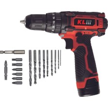 Kleco KE2220DM 12V/2AH. Tek Akülü Li-Ion Şarjlı Darbeli Matkap