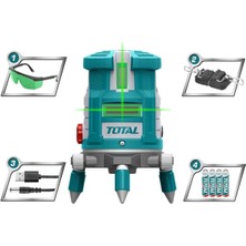 2 Yeşil Lazerli Hizalama Artı Darbeli 1.0 - 1.4 Ah 32 Volt 2 Yıl