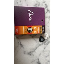 Elixir Akustik Gitar Teli + Fender 1mm Pena + Daddario 0.75MM Pena