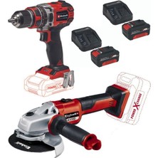 Te-Cd 18/50 Li-I Bl Vidalama Matkap Axxio 125MM Avuç Taşlama 2X4.0AH Kömürsüz Set