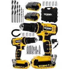 New Plus Series 58 V 6 Ah Super Lı-Ion Max Batarya Vidalama Matkap Set