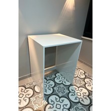 Parlak Beyaz Çamaşır Makine Alt Dolabı Kurutma Makinesi Dolabı