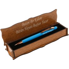 Mat Mavi Kişiye Özel Isimli Tükenmez Kalem