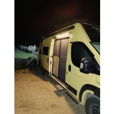 Salba Karavan  Ledli Karavan Yağmur Oluğu Dış Aydınlatma Dış LED Oluk PSA ducato boxer jumper movano  Yağmurluk