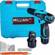 24V 4 Ah Li-Ion Çift Akülü Darbesiz Matkap Vidalama + 24 Parça Set