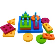 Kiki Geometrik Şekiller Bulmaca Eğitici Oyuncak AE1410