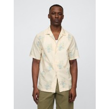 Gap Erkek Çok Renkli Standard Fit Keten Karışımlı Vacay Gömlek