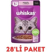 Whiskas Somonlu Kedi Yaş Maması (85 Gr) 28'li Paket