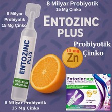Entozinc Plus 10 Flakon Portakal Aromalı 8 Milyar Sıvı Probiyotik