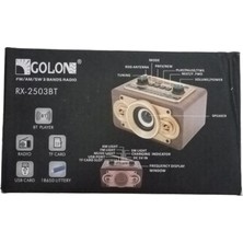 Huytom Radyo Golon  RX-2503BT Fm 3 Bant Usb, Hafıza Kartı, Bluetooth Okuyucu - Kompakt ve Lüks