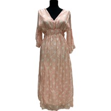 Puantiyeli Şifon Elbise