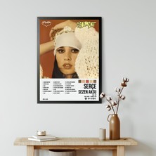 Orenda Art Sezen Aksu - Serçe Albüm Spotify Çerçeveli Poster Tablo