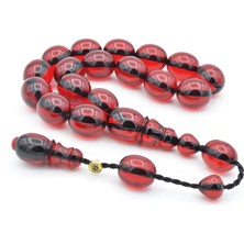 Enes Abdo Imzalı Beyzi Kesim Kırmızı Sıkma Kehribar Efe Maskot Tesbih