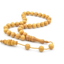 Usta Işi Sistemli Küre Kesim Iri Boy Kayın Ağacı Tesbih