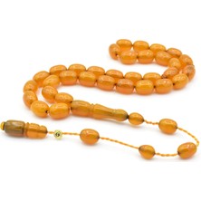 Enes Abdo Imzalı Kapsül Kesim Sarı Katalin Tesbih