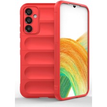 Newface  Samsung A36 Kılıf Optimum Silikon - Kırmızı Glstd