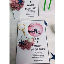 15 Adet Davatiyeli  Epoksi Anahtarlık , Söz , Nişan, Nikah , Kına, Mevlüt Hediyelik