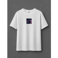 Vagonet Unisex Wolf Baskılı Oversize T-Shirt