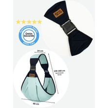 Huggy Mommy Su Yeşili Ergonomik Bebek Taşıma Çantası Bebek Taşıyıcı Sling Puset Ana Kucağı Kanguru Hafif Pratik