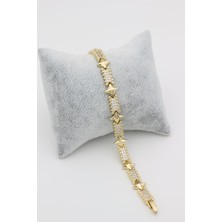 Stil Incisi/xupıng Jewelry Yıldız Zirkon Taşlı Bileklik