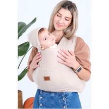 Huggy Mommy Premium Organik Pamuk Sırt Destekli Cepli Şapkalı Bebek Taşıyıcı Sling Bebek Taşıma Şalı Esnek Wrap