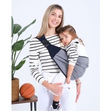 Taş Gri Ergonomik Bebek Taşıma Çantası Bebek Taşıyıcı Sling Puset Ana Kucağı Kanguru Hafif Pratik
