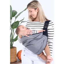 Taş Gri Ergonomik Bebek Taşıma Çantası Bebek Taşıyıcı Sling Puset Ana Kucağı Kanguru Hafif Pratik