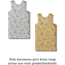Giza Kids %100 Pamuklu Fitilli Kaşkorse Erkek Çocuk Atlet Fanila Iç Çamaşır 6lı Set