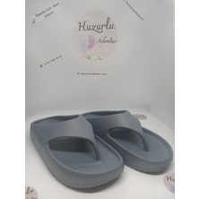 Parmak Arası Unisex Gri Terlik