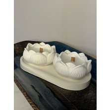Lotus Mumluk-Tabak Set(Mum Dahil Değil)