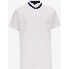 Fabrika Comfort Hakim Yaka Düz Kırık Beyaz Erkek T-Shirt FC5SM-TST 2115