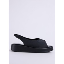 Cotton Bar Siyah Kadın Sandalet Aleshan