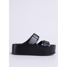 Cotton Bar Siyah Kadın Terlik Bıddy