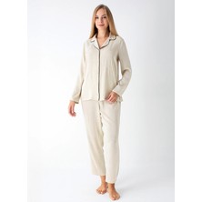 Vivis Normal Bel Normal Bej Kadın Pantolon 50VIV10701