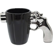 Metalik Silah Tasarımlı Kupa Bardak