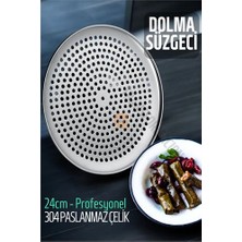 Toptan Bulurum Sarma  Süzgeci 24 cm 304 Paslanmaz Çelik