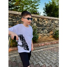 Erkek Çocuk Baskılı Şortlu Takım