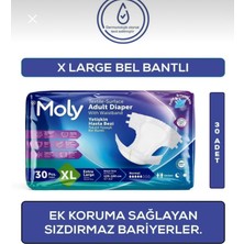Moly Xl Beden Belbantlı Hasta Bezi 30'lu(2'li Paket)
