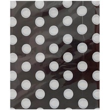 Parti Adresi Puantiyeli Masa Örtüsü Siyah