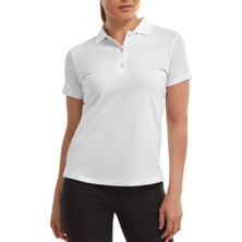 Footjoy Kadın Stretch Pique Polo Yaka Beyaz T-Shirt 88493