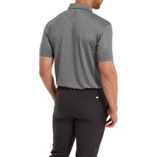 Footjoy Çiçek Baskılı Polo Yaka Golf T-Shirt Çakıl Gri 81622