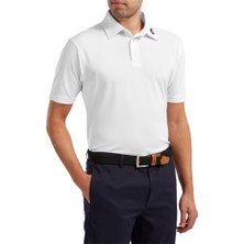 Footjoy Stretch Pique Solid Polo Yaka Beyaz Golf T-Shirt 91823